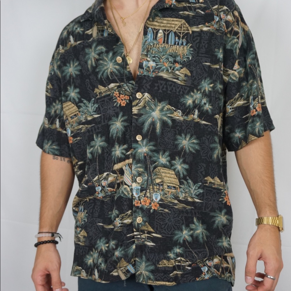 Merona Floral Button Up Short Sleeve